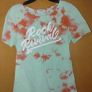ROCK REVIVAL Woman's Short Sleeves T-shirt Size L Used